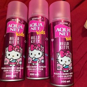 Hello kitty hair/body glitter spray
